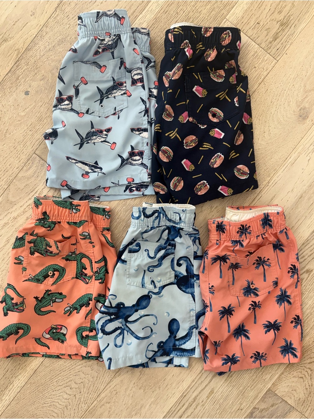 Abercrombie Kids Swim Trunks (5 pairs)